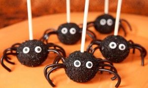 Receta Halloween cake pops arañas